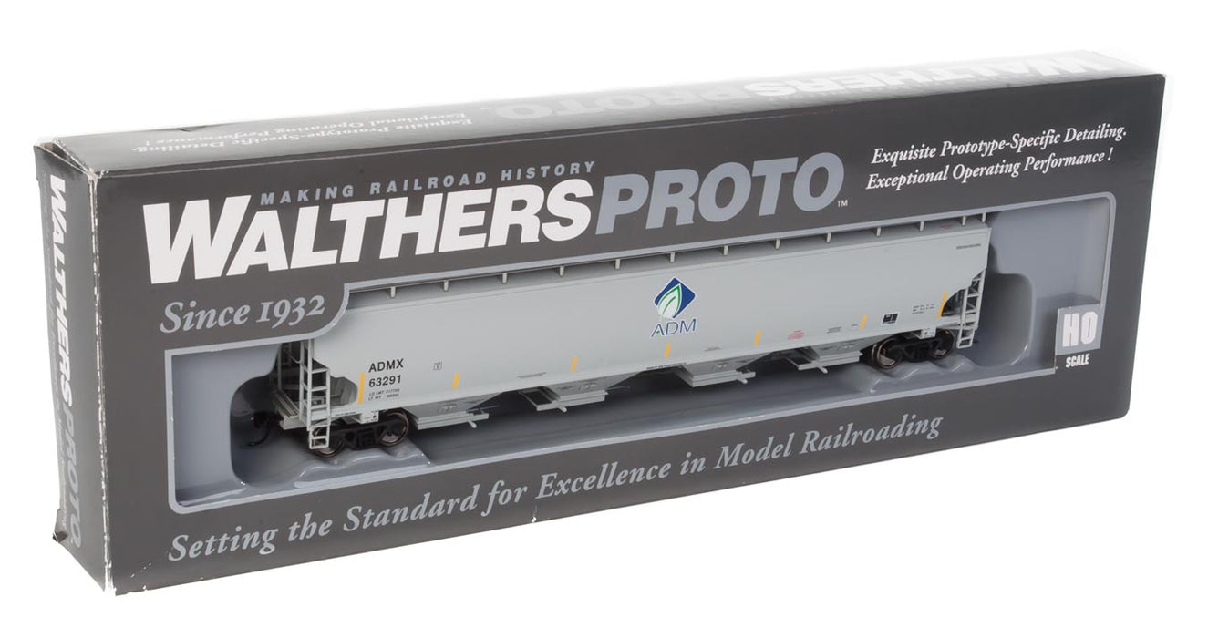 Walthers Proto 920-105820 HO Scale 67' Trinity 6351 4 Bay Covered Hopper ADMX 632291