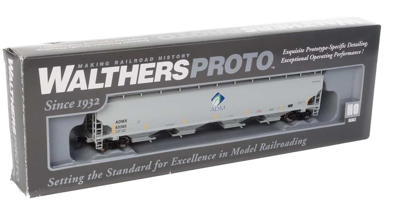 Walthers Proto 920-105822 HO Scale 67' Trinity 6351 4 Bay Covered Hopper ADMX 63385