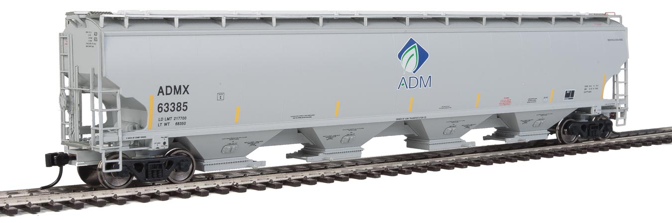 Walthers Proto 920-105822 HO Scale 67' Trinity 6351 4 Bay Covered Hopper ADMX 63385