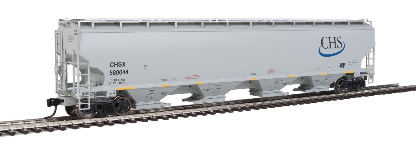 Walthers Proto 920-105828 HO Scale 67' Trinity 6351 4 Bay Covered Hopper CHSX 580044