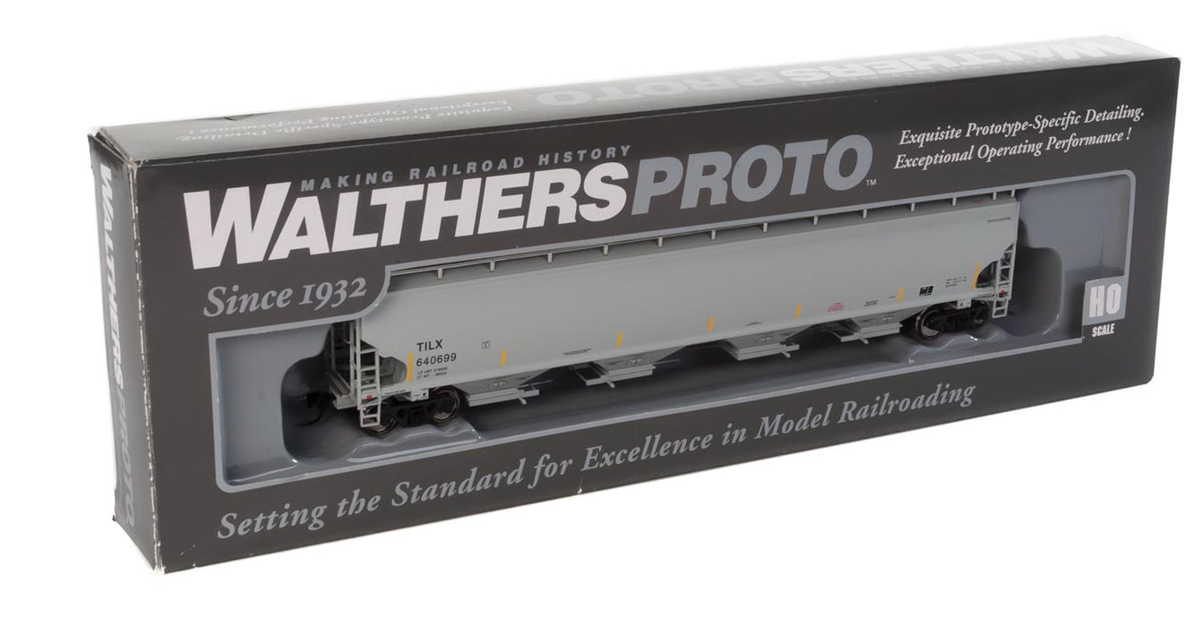 Walthers Proto 920-105835 HO Scale 67' Trinity 6351 4 Bay Covered Hopper TILX 640699