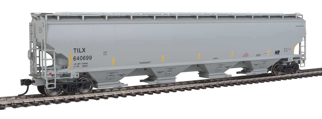 Walthers Proto 920-105835 HO Scale 67' Trinity 6351 4 Bay Covered Hopper TILX 640699