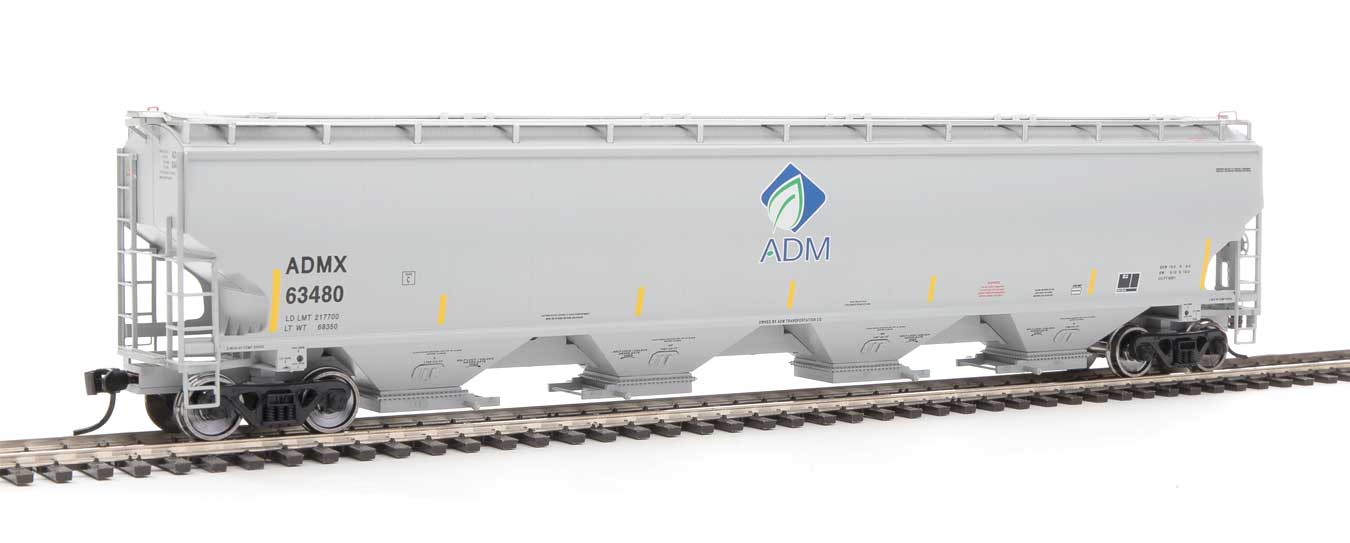 Walthers Proto 920-105842 HO Scale 67' Trinity 6351 4 Bay Hopper ADMX 63480