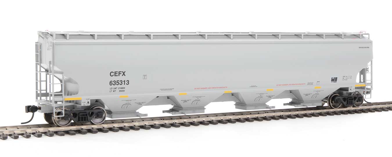 Walthers Proto 920-105853 HO Scale 67' Trinity 6351 4 Bay Hopper CEFX 635313