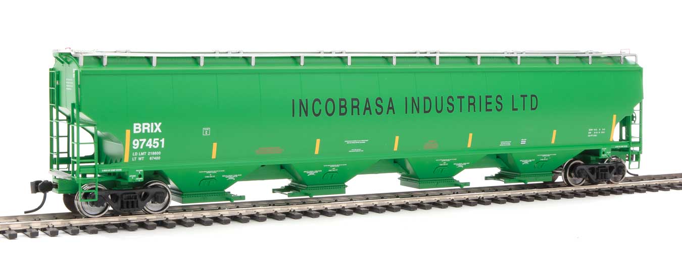 Walthers Proto 920-105856 HO Scale 67' Trinity 6351 4 Bay Hopper Incobrasa Industries BRIX 97451