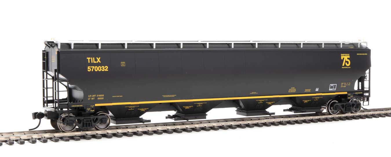 Walthers Proto 920-105859 HO Scale 67' Trinity 6351 4 Bay Hopper "Trinity 75th" TILX 570032