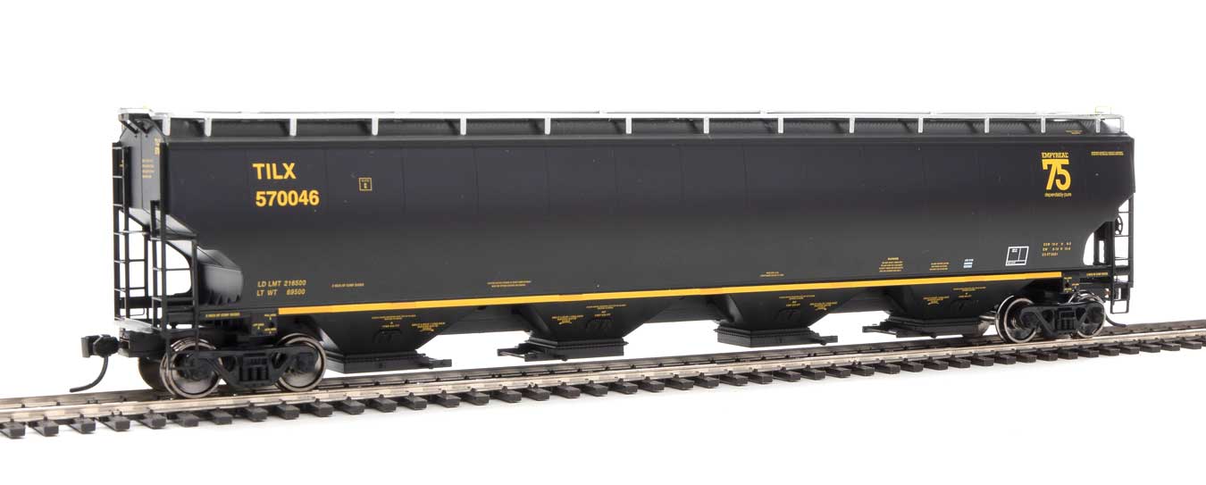 Walthers Proto 920-105861 HO Scale 67' Trinity 6351 4 Bay Hopper "Trinity 75th" TILX 570046