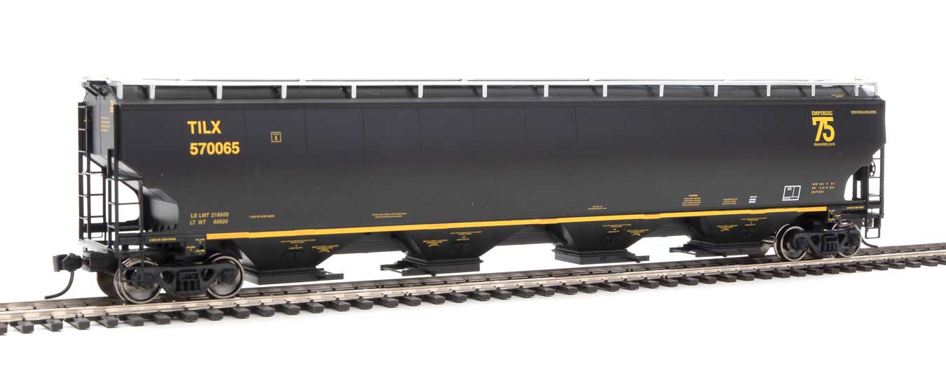 Walthers Proto 920-105862 HO Scale 67' Trinity 6351 4 Bay Hopper "Trinity 75th" TILX 570065