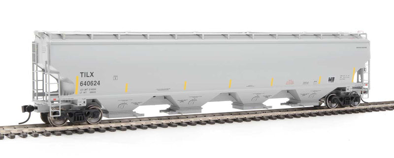Walthers Proto 920-105863 HO Scale 67' Trinity 6351 4 Bay Hopper Trinity Leasing TILX 640624