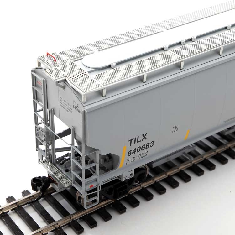 Walthers Proto 920-105864 HO Scale 67' Trinity 6351 4 Bay Hopper Trinity Leasing TILX 640683