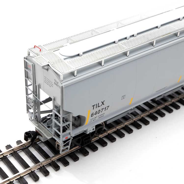 Walthers Proto 920-105865 HO Scale 67' Trinity 6351 4 Bay Hopper Trinity Leasing TILX 640717