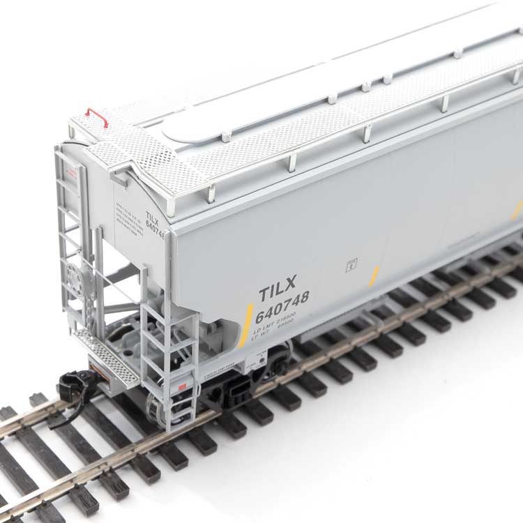 Walthers Proto 920-105866 HO Scale 67' Trinity 6351 4 Bay Hopper Trinity Leasing TILX 640748