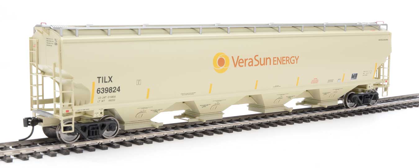Walthers Proto 920-105867 HO Scale 67' Trinity 6351 4 Bay Hopper Vera Sun TILX 639824