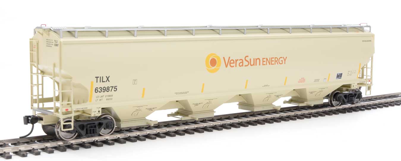 Walthers Proto 920-105868 HO Scale 67' Trinity 6351 4 Bay Hopper Vera Sun TILX 639875