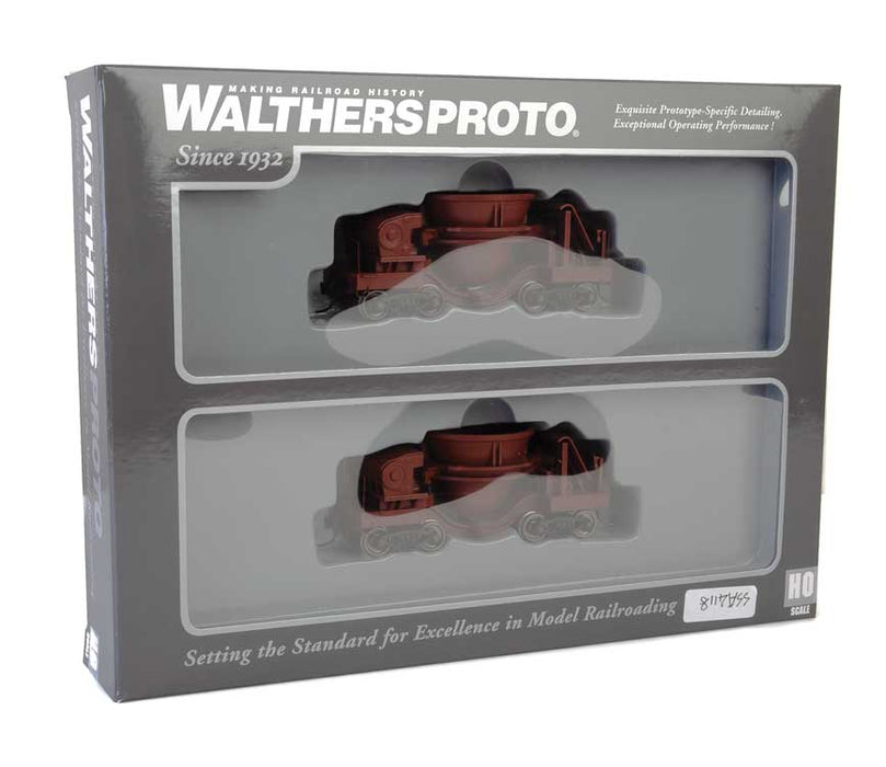 Walthers Proto 920-107911 HO Scale Slag Car Rust Color 2 Pack