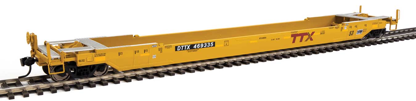 Walthers Proto 920-109033 HO Scale Rebuilt 53' All Purpose Well Car  "Red Logo" TTX DTTX 469335
