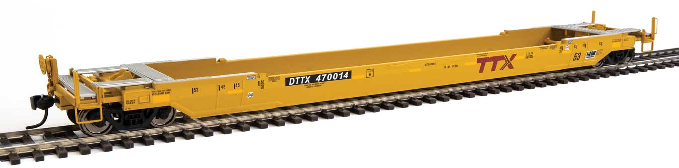 Walthers Proto 920-109034 HO Scale Rebuilt 53' All Purpose Well Car "Red Logo" TTX DTTX 470014