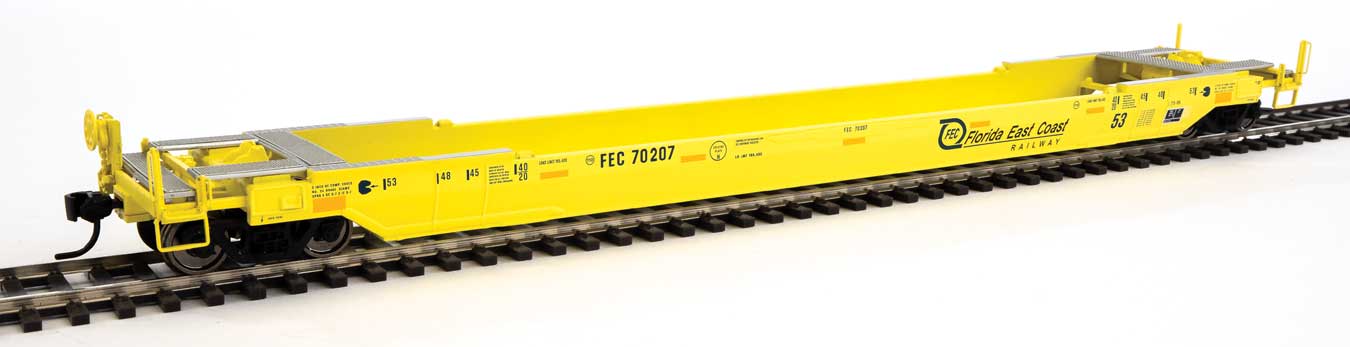 Walthers Proto 920-109039 HO Scale Rebuilt 53' Well Car Florida East Coast FEC 70207