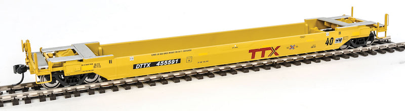 Walthers Proto 920-109128 HO Scale Rebuilt 40' Well Car TTX (New Logo / Railbox) DTTX 455591