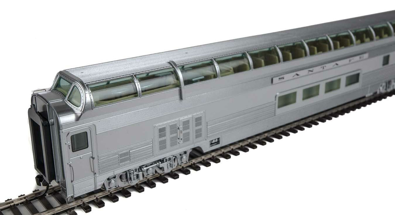 Walthers Proto 920-14500 HO Scale 85' BUDD Big Dome Bar Lounge Dorm Santa Fe ATSF - Lighted