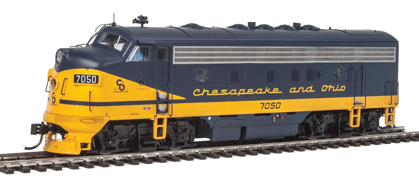 Walthers Proto 920-40913 HO Scale EMD F7 AB Diesel Set Chesapeake