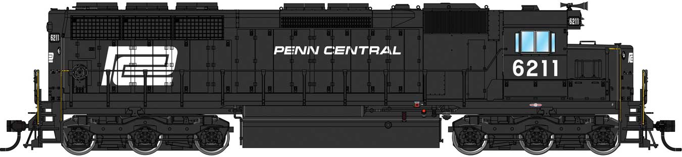 Walthers Proto 920-41156 HO Scale EMD SD45 Diesel Penn Central PC 6211 DCC LokSound