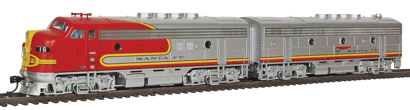 Walthers Proto 920-41274 HO Scale EMD F7 A-B Diesel Set Santa Fe ATSF 16L / 16A DCC Sound - Like New