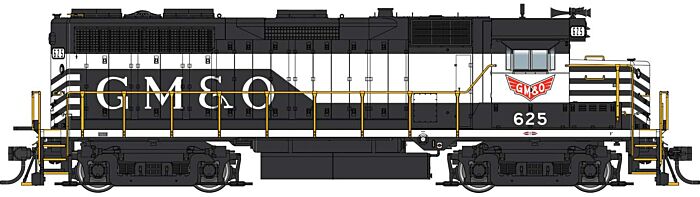 Walthers Proto 920-42182 HO Scale EMD Phase 1 GP35 Diesel Gulf Mobile Ohio GM&O 628 DCC Sound
