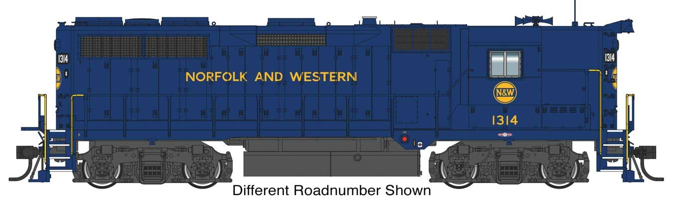 Walthers Proto 920-42184 HO Scale EMD Phase 1 GP35 High Hood Diesel Norfolk & Western 1319 DCC Sound