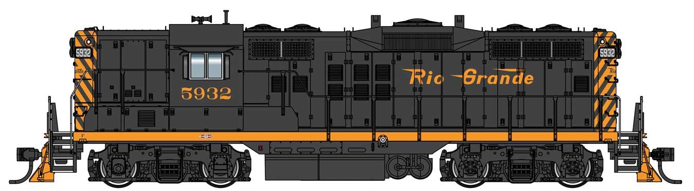 Walthers Proto 920-42703 HO Scale EMD GP9 Phase II Denver & Rio Grande D&RGW 5932 DCC Sound 