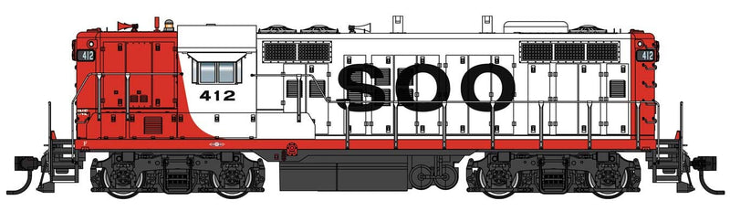 Walthers Proto 920-49710 HO Scale EMD GP9 Phase II SOO Line 2412 