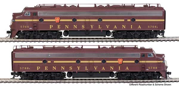 Walthers Proto 920-42901 HO Scale EMD E8A-A Diesel Pennsylvania Single Stripe PRR 5714A/5792A Sound