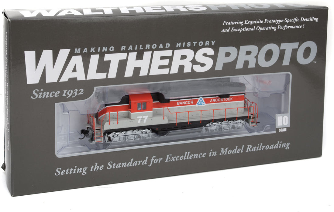 Walthers Proto 920-47872 HO Scale EMD GP9 Bangor and Aroostook BAR 77