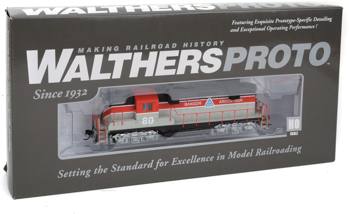 Walthers Proto 920-47873 HO Scale EMD GP9 Bangor and Aroostook BAR 80