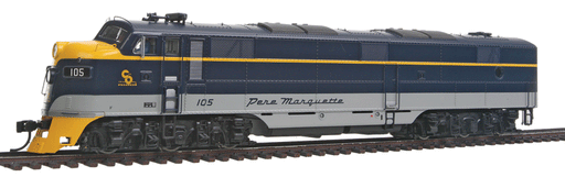 Walthers Proto 920-47998 HO Scale EMD E7 Diesel C&O 105 with DCC - USED