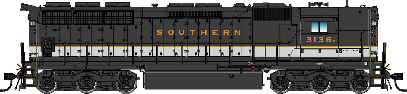 Walthers Proto 920-48158 HO Scale EMD SD45 High Hood Diesel Southern 3136