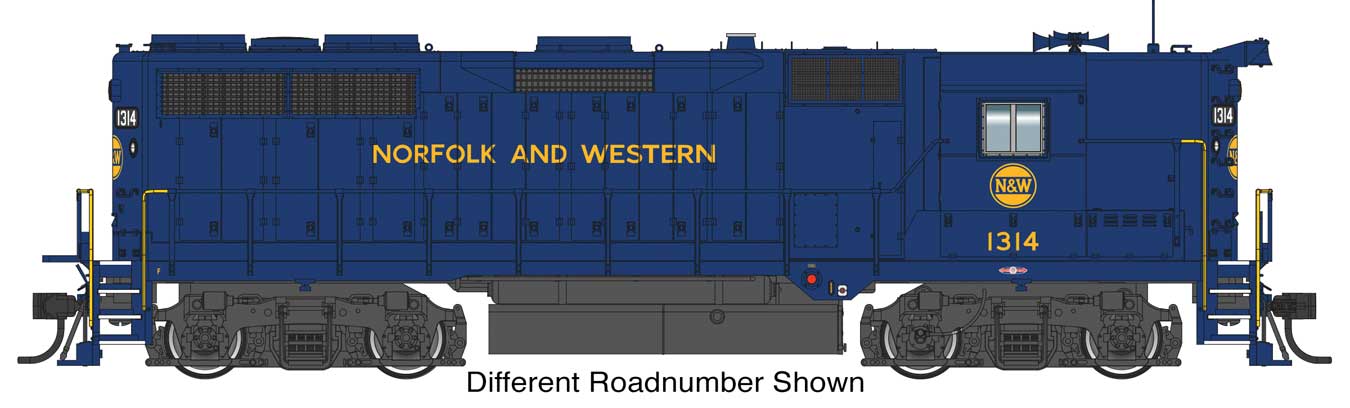 Walthers Proto 920-49183 HO Scale EMD Phase 1 GP35 High Hood Diesel Norfolk & Western NW 1316