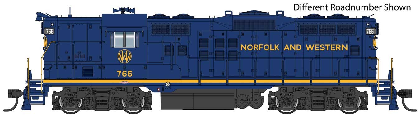 Walthers Proto 920-49705 HO Scale EMD GP9 Phase II Norfolk & Western N&W 769 