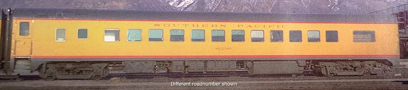 Walthers Proto 920-9863 HO Scale PS 83-C Coach Southern Pacific SP 2380 (Deluxe 2)