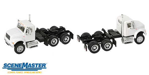 Walthers SceneMaster 949-11180 HO Scale (1:87) 4900 Dual Axle Semi Truck Tractor White