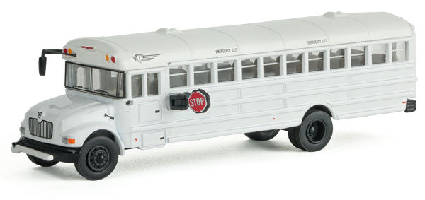 Walthers SceneMaster 949-11702 HO Scale (1:87) International Crew Bus - White with MOW Decals