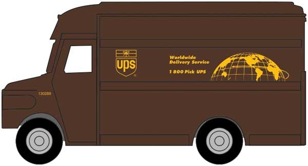Walthers SceneMaster 949-14000 HO Scale (1:87) UPS Truck Package Car Bow Tie Shield Logo