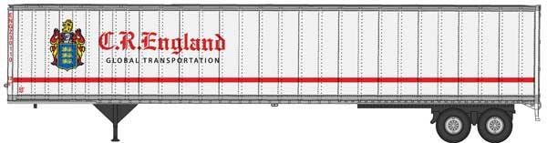 Walthers SceneMaster 949-2451 HO Scale 53' Stoughton Trailer C.R. England 2-Pack
