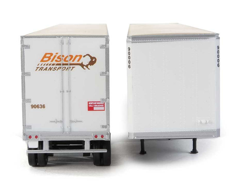 Walthers SceneMaster 949-2461 HO Scale 53' Stoughton Trailer Bison Transport 2-Pack