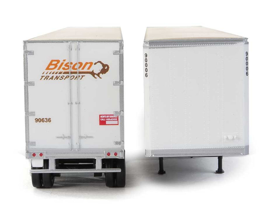 Walthers SceneMaster 949-2461 HO Scale 53' Stoughton Trailer Bison Transport 2-Pack