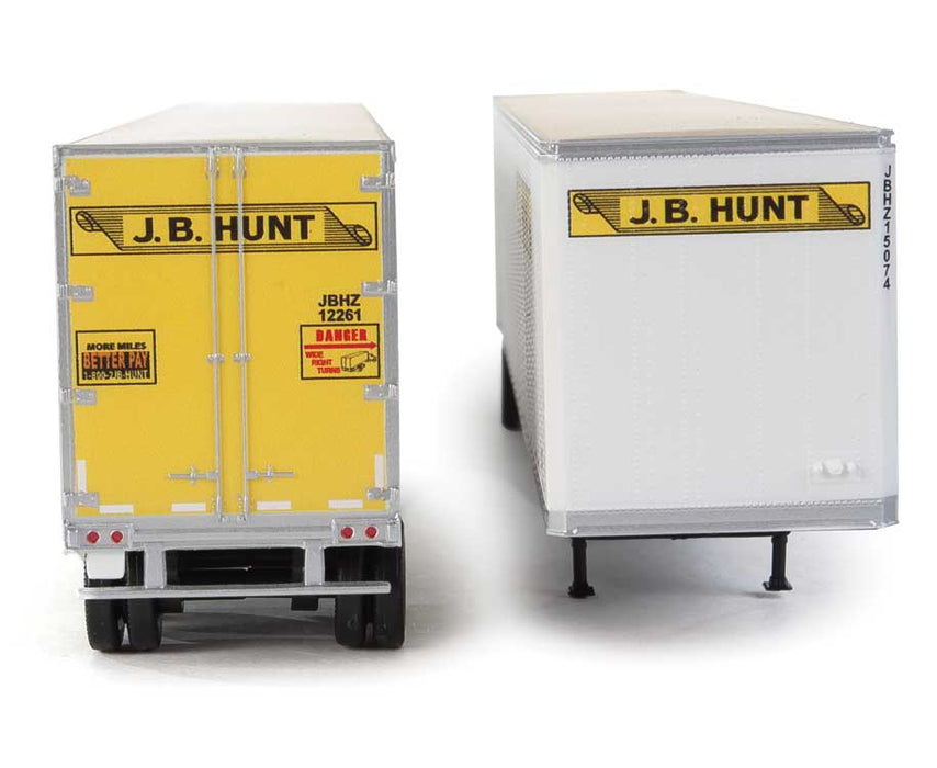 Walthers SceneMaster 949-2462 HO Scale 53' Stoughton Trailer JB Hunt 2-Pack