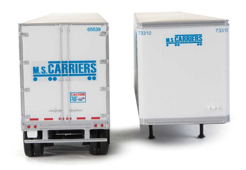 Walthers SceneMaster 949-2463 HO Scale 53' Stoughton Trailer MS Carriers 2-Pack
