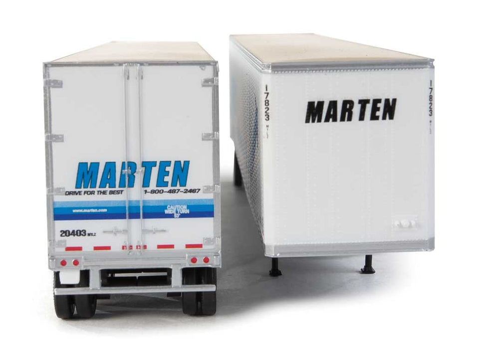 Walthers SceneMaster 949-2465 HO Scale 53' Stoughton Trailer Marten 2-Pack