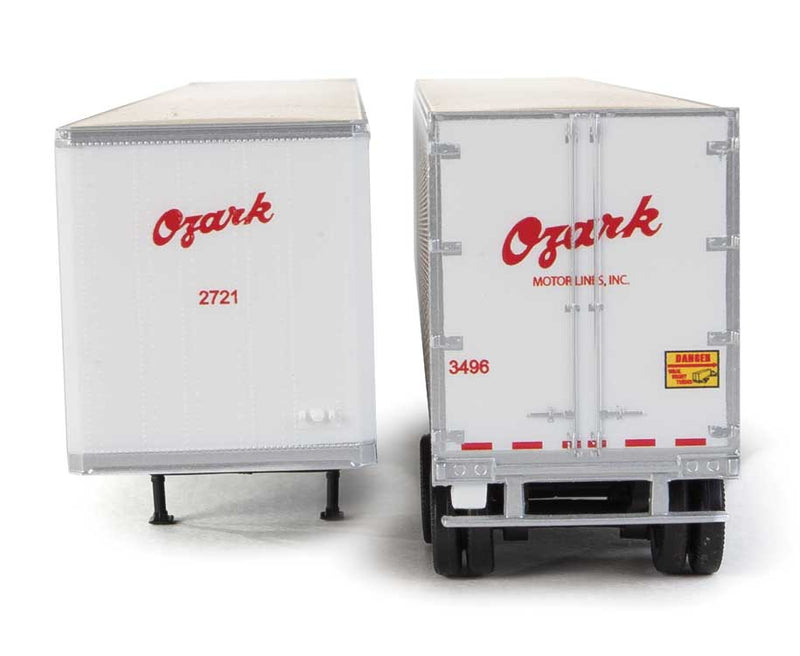 Walthers SceneMaster 949-2466 HO Scale 53' Stoughton Trailer Ozark 2-Pack