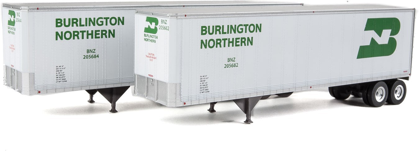 Walthers SceneMaster 949-2510 HO Scale 40' Trailmobile Trailer Pacific Burlington Northern BN